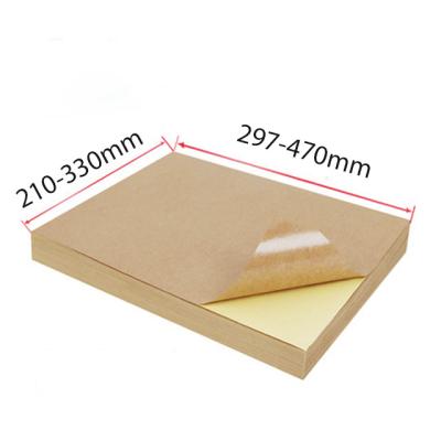 China Economic Customized Price Size Kraft Sticker, Light Kraft Sticker, Dark Kraft Sticker for sale