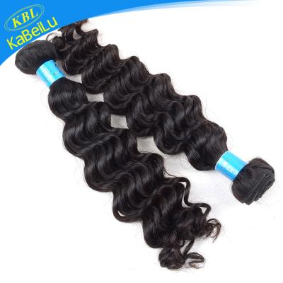 China 100% Unprocessed Virgin Human Hair Raw Deepwave Brazilian Hair, Russian Remy Wavy Hair Extensions, 30inch Human Hair 100 Lead Weave for sale