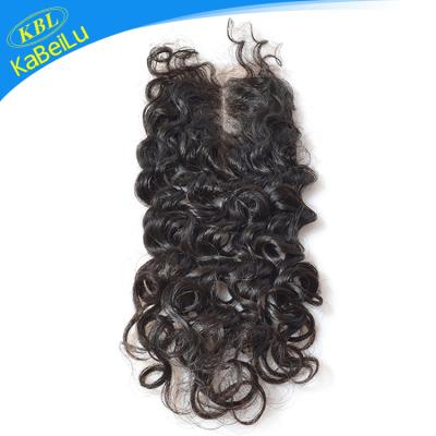 China Deep Wave KBL Virgin Peruvian Hair With Closure , Grade 10a Peruvian Hair With Closure for sale