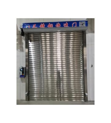 China Stainless Steel SUS304 PVC High Speed ​​Rolling Shutter Industrial Warehouse Rapid Roller Door for sale