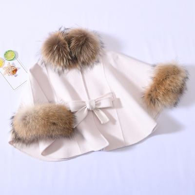 China 2022 Child Hot Spring Reversible Sale Cute Face Handmade Double Sew Girls Wholesale Autumn Winter Kids Coat Cashmere Coat for sale