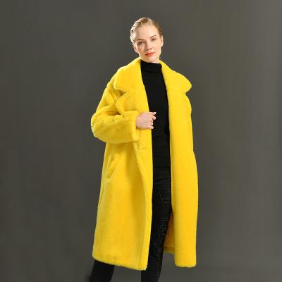 China Anti-wrinkle Winter Ditch Coat Keep Warm Outerwear Classic Style Plus Size Solid Color Teddy Coat Woman Thick for sale