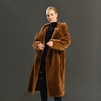 China Winter Luxury Warm Womens Anti-wrinkle Industrial Design Service News Cashmere Wool Full Coat for sale