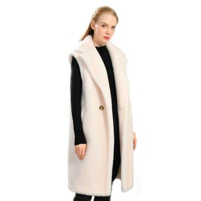 China Wholesale Women's Wool Teddy Lamb Real Fur Vest Breathable Factory New Design for sale