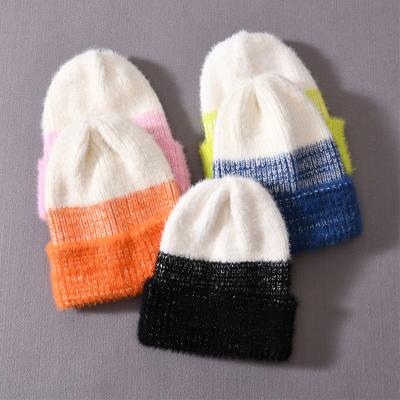 China breathable & Custom Made Unisex Thick Warm Knitted Imitation Mink Velvet Beanie Wholesale 2021 Winter Popular Hat Waterproof for sale