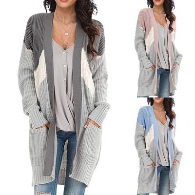 China Factory Wholesale Stylish Casual Winter Autumn Women Knitted Oversized Outwear Anti-wrinkle Coats Long Sweater Cardigan for sale