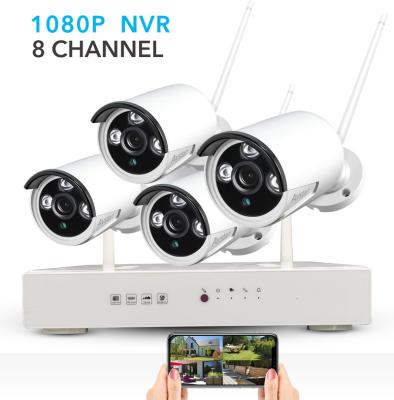 China Hot Selling Night Vision Security Camera 1080P Wifi Nvr Outdoor Waterproof Wireless Kit for sale