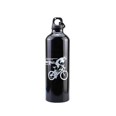 China Sustainable 24 oz 750ml European Hot Aluminum Sports Water Drinking Bottle And Wire Lid Carabiner For Promotions And Outdoor Activities for sale