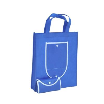 China Recyclable Portable Custom Fold Wallet Non Woven Grocery Tote Bags For Promotions for sale