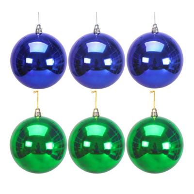 China Eco-Friendly Decorative Plastic Christmas Ball Ornament For Indoor Home Decoration for sale