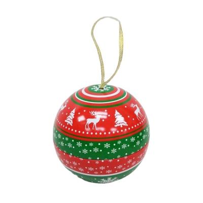 China Cheap Eco-Friendly Tin Ball Baubles Ornaments Candy Christmas Gift Box Tin Metal Packages Gift Box Easter Egg Wholesale for sale