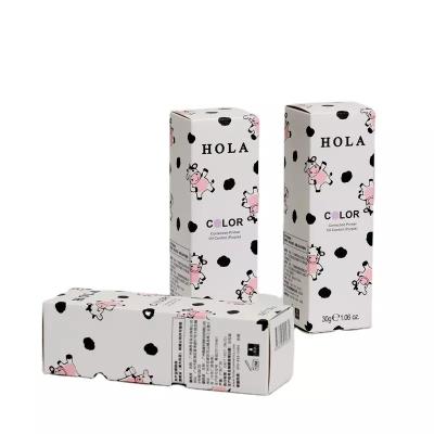 China Cajas impresas a todo color CMYK 350 Cajas de regalo de lápiz labial de 400 g / m2 en venta