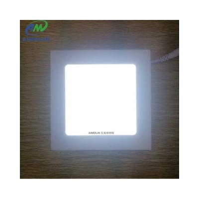 China Modern Slim LED Panel Light Energy Saving AC220V 6W Recessed Square Panel Lamp for sale