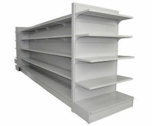 China Double Side Supermarket Shelf Display Loading Weight 100kg Per Layer for sale