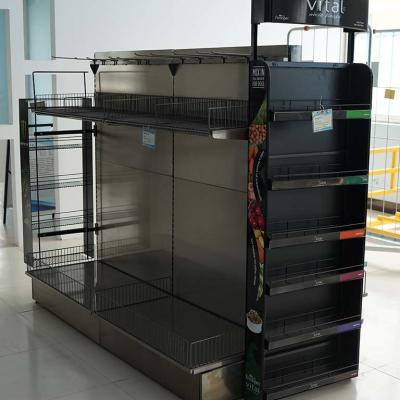 China Powder Coated Supermarket Shelf Display L*W*H:1800*1200*1800 MM Size for sale