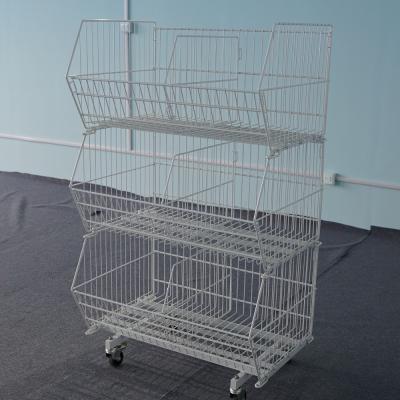 China Multi Layers Supermarket Rack   Boltless / Rivet Shelving Type 230mm Depth for sale