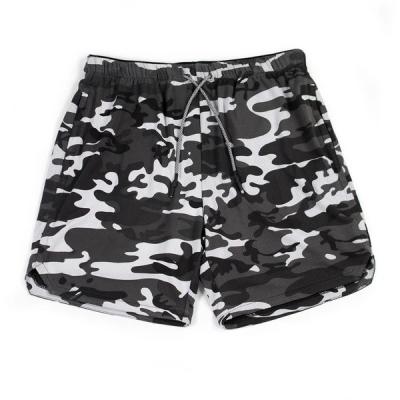 China Wholesale Fashionable 2in1 Anti-wrinkle Camouflage Mesh Breathable MEN Woven Fabric Cotton Spandex Shorts Basketball for sale