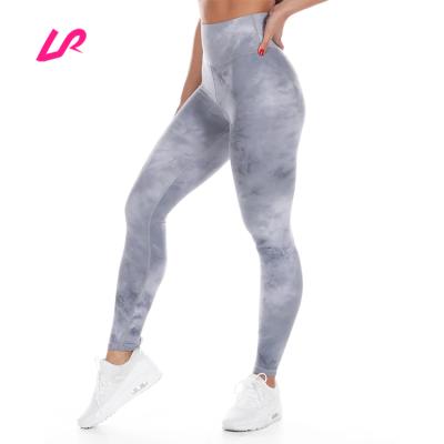 China New Design Breathable Fashionable High Waisted Gym Leggings Sublimation Printed Leggings Yoga Pants For Women for sale