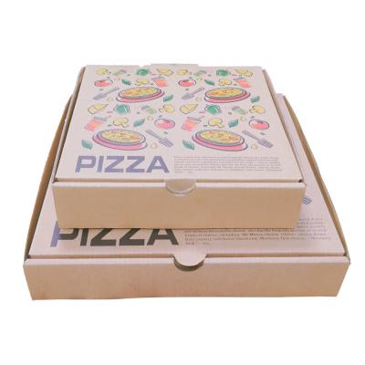 China Recyclable Pizza Box Custom Printed Empty Pizza Boxes Pizza Packing Box for sale