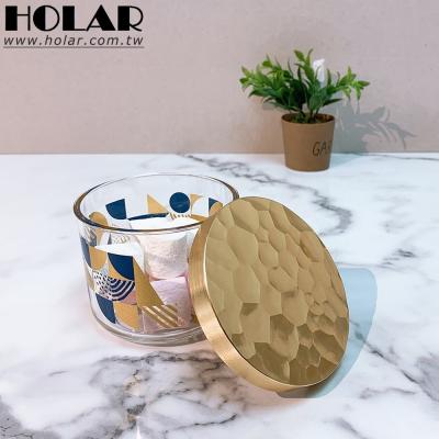 China [Holar Sustainable] Gold And Blue Printing Kitchen Storage Containers Food for sale