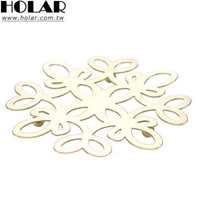 China [Holar] Viable Taiwan made set of 4 silver gold metal coasters for drinks cups cups for sale