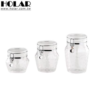 China [Holar] Sustainable Taiwan Made Clear Plastic Canister Container For Food Spice Candy Cookie for sale