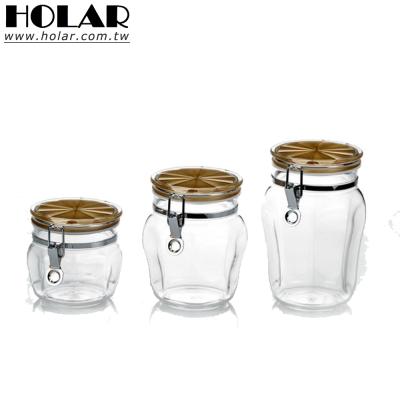 China Minimalist [Holar] Taiwan made metal canister sets for kitchen counter for sale