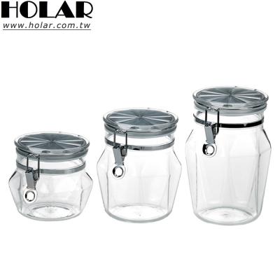 China [Holar] Diamond Shape Airtight Canister made by Taiwan Viable with Acrylic for sale