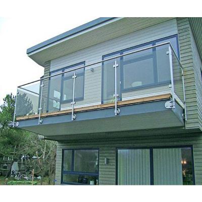 China Modern Tempered Glass Balustrade Stair Balcony Fencing Stair Railings and Handrails Stainless Steel Railing for sale