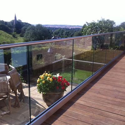 China Railing Products Modern Railings For Deck Modern NC Glass Fiberglass American U-Channel Aluminum Stainless Steel//Carbon Steel; GUA for sale