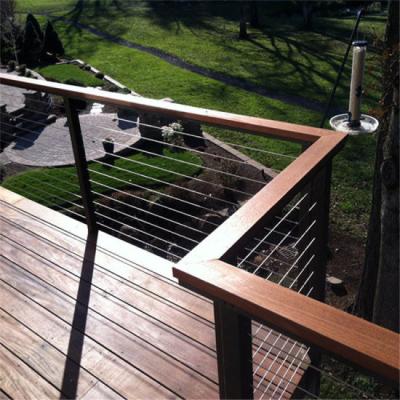 China Modern Outdoor Stainless Steel Wire Railing Kits Galvanized Steel Railing for sale