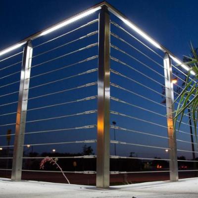 China Modern High Quality Stainless Steel Led Light Cable Railing For Deck Railings for sale