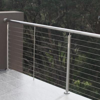 China Foshan Balcony Industrial Wrought Iron Factory Customized Railing Design s.s316 Cable Railing for sale