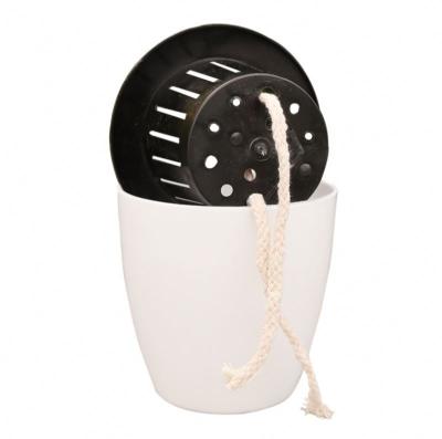 China Modern Home Decor Circle Mini Self Absorbing Plastic Decorative Flower Pot for sale