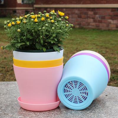 China Modern Factory Direct Sales Open Resin Flowerpot Plastic Balcony Special Rose Green Turnip Pot Planting Large Flowerpot for sale