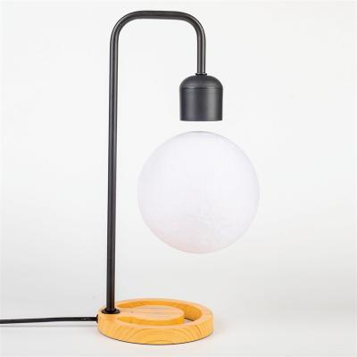 China Custom Moon Lamp Levitating Logo Printing 3d Light Gift USB Vinyl PVC Power Lighting Suspended Luminous White Led Cable for sale