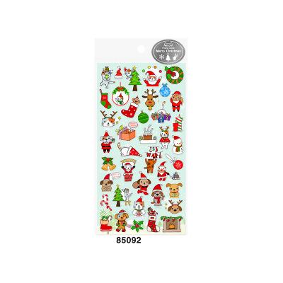 China Cute Nekoni Sticker Stationary Clear Decorative Waterproof Sticker Decal Sheet for Merry Christmas Diary Snowflake Sticker for sale