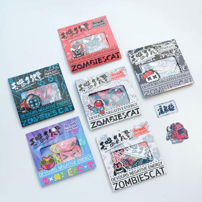 China Wholesale Decorative Sticker Nekoni Glitter Sticker Sparkle Zombiescat Pocket Letter Deco Sticker for sale