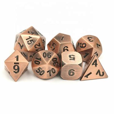 China DND Games Custom Engraved Polyhedral 7 Piece Sets Adult Games Carve For Dungeons And Dragons for sale