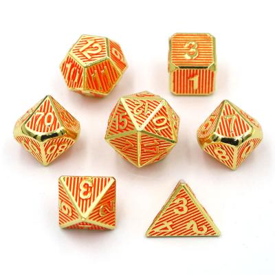 China Game Set Die Cut Wholesale Custom Sculpture Polyhedra Lline Metal Dnd Dies Set for sale