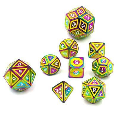 China Professional Rounded Sides Maker Polyhedral Zinc Alloy Metal Dnd Dies Set for sale