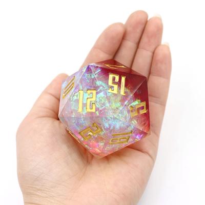 China Game play die maker Customize 20 sides die sets large d20 dies resin dies for dungeons and dragons game for sale