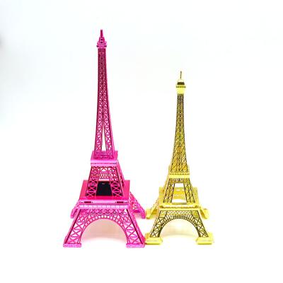 China China Scale Down Famous Metal Building Model, Fine Metal Decoration With Hidden Jewelry Box, Eiffel Tower for sale