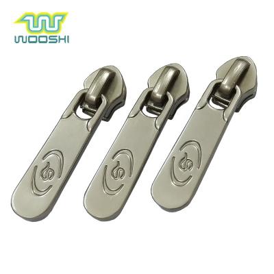 China Professional Custom Metal Zipper Puller Zinc Alloy Professional Nickel Free Zipper Puller Luggage Zipper Slider for sale