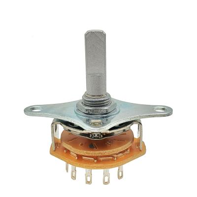 China Dongguan manufacturer OEM multi speed band switch sr25 rotary multi circuit home appliance switch SR25 for sale