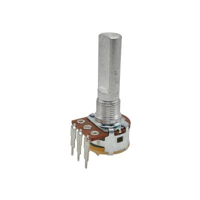 China Carbon Film Rotary Single Potentiometer 16mm b50k Tuning And Speed ​​Regulating Dimming Potentiometer R1610S for sale