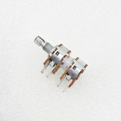 China R1640G special quadruple straight pin 16mm b50k potentiometer for vehicle mounted power amplifier R1640G-2A1-B50K for sale