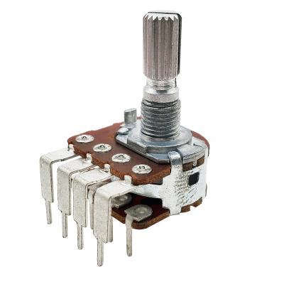 China R1610K rotary potentiometer 16mm b500k double-connection on/off R1610K for sale