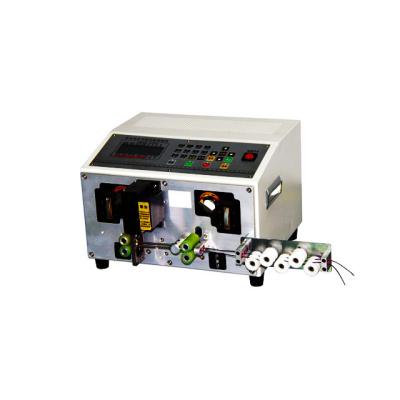 China RS-320 Two-Lane 14-32AWG Wires Stripping And Cutting Machine English Language for sale