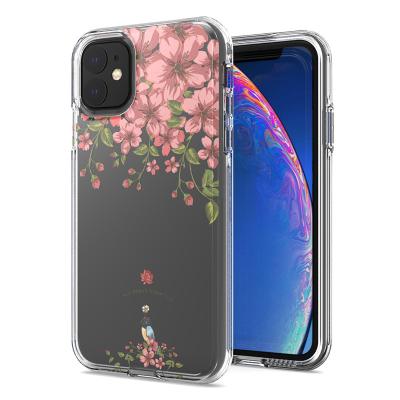 China Shockproof Ex Proof Custom Design Printing Layer Protective Phone Cover Double Shell For iPhone 11 12 Pro Max for sale